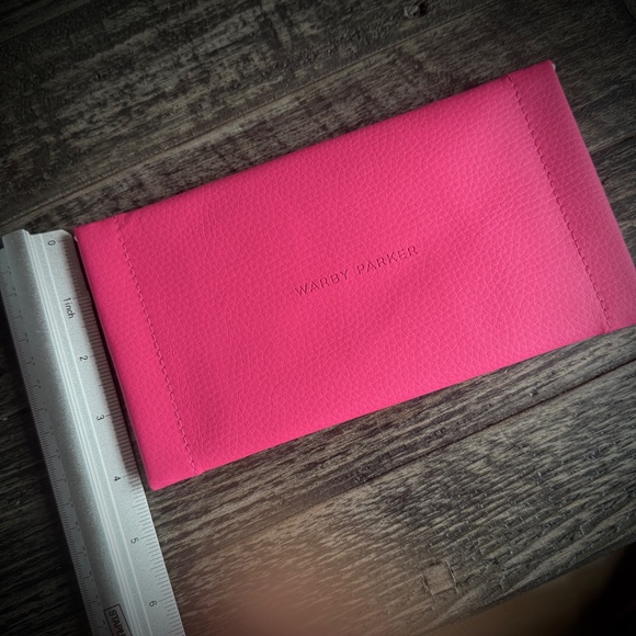 NEW Warby "Parker Pouch" Double Two-Sided Soft Glass Case in Fuchsia - Picture 6 of 6